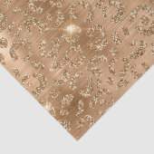 金ゴールドスタイリッシュグリッター野生ヒョウの斑点のパターン 薄葉紙 (詳細)