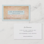 金ゴールドスタイリッシュスネークスキン美しい及びファッション 名刺 (正面/裏面)