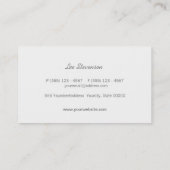 金ゴールドスタイリッシュスネークスキン美しい及びファッション 名刺 (裏面)