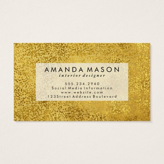 金ゴールドスタイリッシュスペック金属金ゴールドモノグラム (裏面)