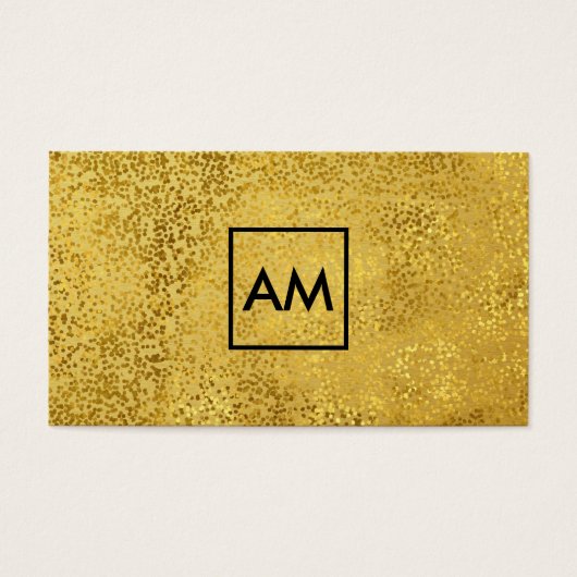 金ゴールドスタイリッシュスペック金属金ゴールドモノグラム (正面)