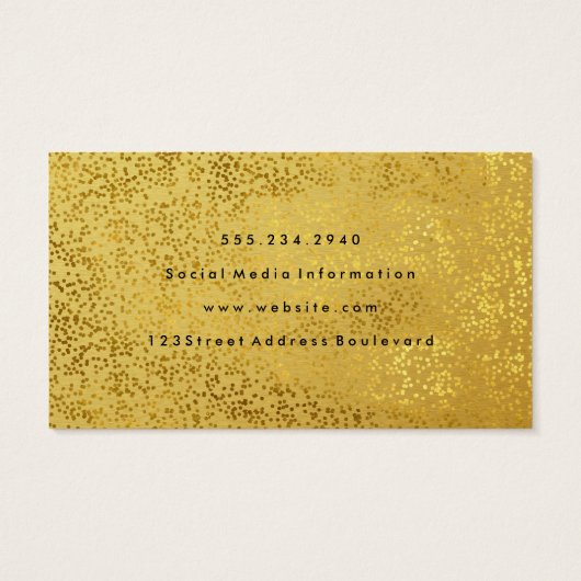 金ゴールドスタイリッシュスペック金属金ゴールドモノグラム (裏面)