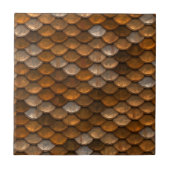 金ゴールドスタイリッシュブロンズのメタリックパターン タイル (正面)