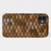 金ゴールドスタイリッシュブロンズのメタリックパターン Case-Mate iPhoneケース (裏面(横))