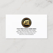 金ゴールドスタイリッシュ手利師ツールホームリノベーション 名刺 (裏面)