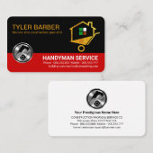 金ゴールドスタイリッシュ手押しホームハンドマン 名刺 (正面/裏面)