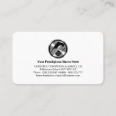 金ゴールドスタイリッシュ手押しホームハンドマン 名刺 (裏面)