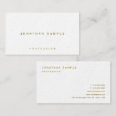 金ゴールドスタイリッシュ文字プレミアムウルトラシックラグジュアリー 名刺