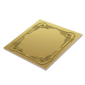 金ゴールドスタイルアールデコデザインセラミックタイル タイル (側面)