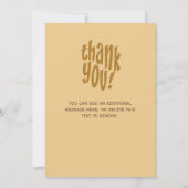 金ゴールドスタッフ従業員とても大きなお礼 サンキューカード (裏面)