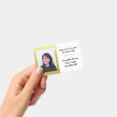 金ゴールドスタッフ従業員名写真ID バッジ (手持ち)