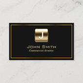 金ゴールドスタンプ商業取締役ダークビジネスカード 名刺 (正面)