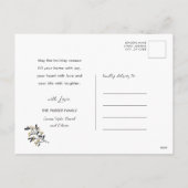 金ゴールドスターのバンティングバナー |新年写真 シーズンポストカード (裏面)