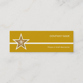 金ゴールドスターのホワイトラインの名刺金ゴールドの詳細 スキニー名刺