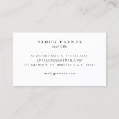 金ゴールドスターのロゴ 名刺 (裏面)