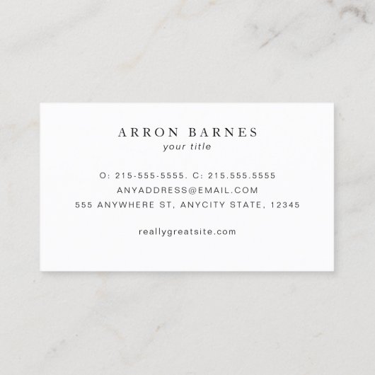 金ゴールドスターのロゴ 名刺 (裏面)