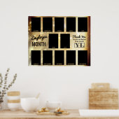 金ゴールドスターの写真社員 ポスター (キッチン)