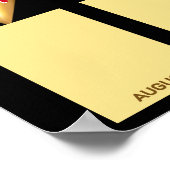 金ゴールドスターの写真社員 ポスター (角)