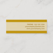金ゴールドスターの名刺クリームストライプスキニー スキニー名刺 (裏面)