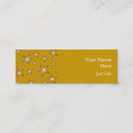 金ゴールドスターの名刺サイドの金ゴールドスキニー スキニー名刺