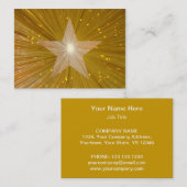 金ゴールドスターの名刺テンプレートが丸ごと 名刺 (正面/裏面)