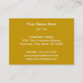 金ゴールドスターの名刺テンプレートが丸ごと 名刺 (裏面)