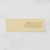 金ゴールドスターの名刺テンプレートのスキニークリーム スキニー名刺 (裏面)