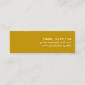 金ゴールドスターの名刺テンプレートの詳細金ゴールド スキニー名刺 (裏面)