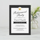 金ゴールドスターの退職パーティの招待状 招待状 (スタンド正面)