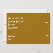 金ゴールドスターの「VIPパス」の招待（横） 招待状 (裏面)