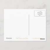 金ゴールドスターはがき(黒) ポストカード (裏面)