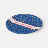 金ゴールドスターアメリカ紙プレート ペーパープレート (アングル)