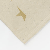 金ゴールドスターアートパターンクリスマスナイトスカイ魔法 フリースブランケット (角)