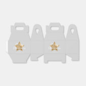 金ゴールドスターエレガントメリークリスマス フェイバーボックス (折り畳みなし)