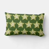 金ゴールドスターオングリーンランバーピロー ランバークッション (裏面)