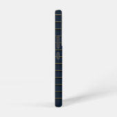 金ゴールドスターオンネイビーブルーサムスンケース SAMSUNG GALAXYケース (右側面)