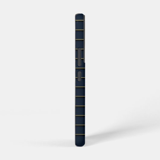 金ゴールドスターオンネイビーブルーサムスンケース SAMSUNG GALAXYケース (右側面)