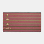 金ゴールドスターオンバラピンクデスクマット デスクマット (正面)