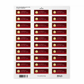 金ゴールドスターオーナメントクリスマスラベル ラベル (フルシート)