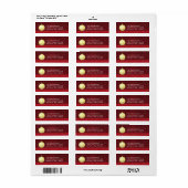 金ゴールドスターオーナメントクリスマスラベル ラベル (フルシート)