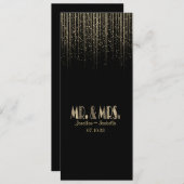 金ゴールドスターシャワー結婚式 プログラム (正面/裏面)