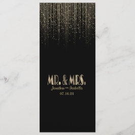 金ゴールドスターシャワー結婚式 プログラム