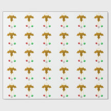 金ゴールドスタージンルベルリースホワイトラッピング紙