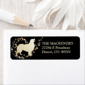 金ゴールドスタースワールオーストラリアシェパードドッグ ラベル (インサイチュ)