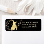 金ゴールドスタースワールフランスのブルドッグ ラベル (インサイチュ)