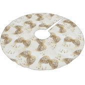 金ゴールドスターズアンドエンジェルウィングズツリースカート ブラッシュドポリエステルツリースカート (アングル)