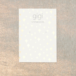 金ゴールドスターズイヤリングジュエリー表示ホルダー 名刺