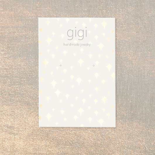 金ゴールドスターズイヤリングジュエリー表示ホルダー 名刺
