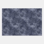 金ゴールドスターズオンネイビーナイトスカイラッピング紙シート ラッピングペーパーシート (正面3)