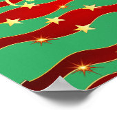 金ゴールドスターズクリスマスカイThunder_Cove ポスター (角)